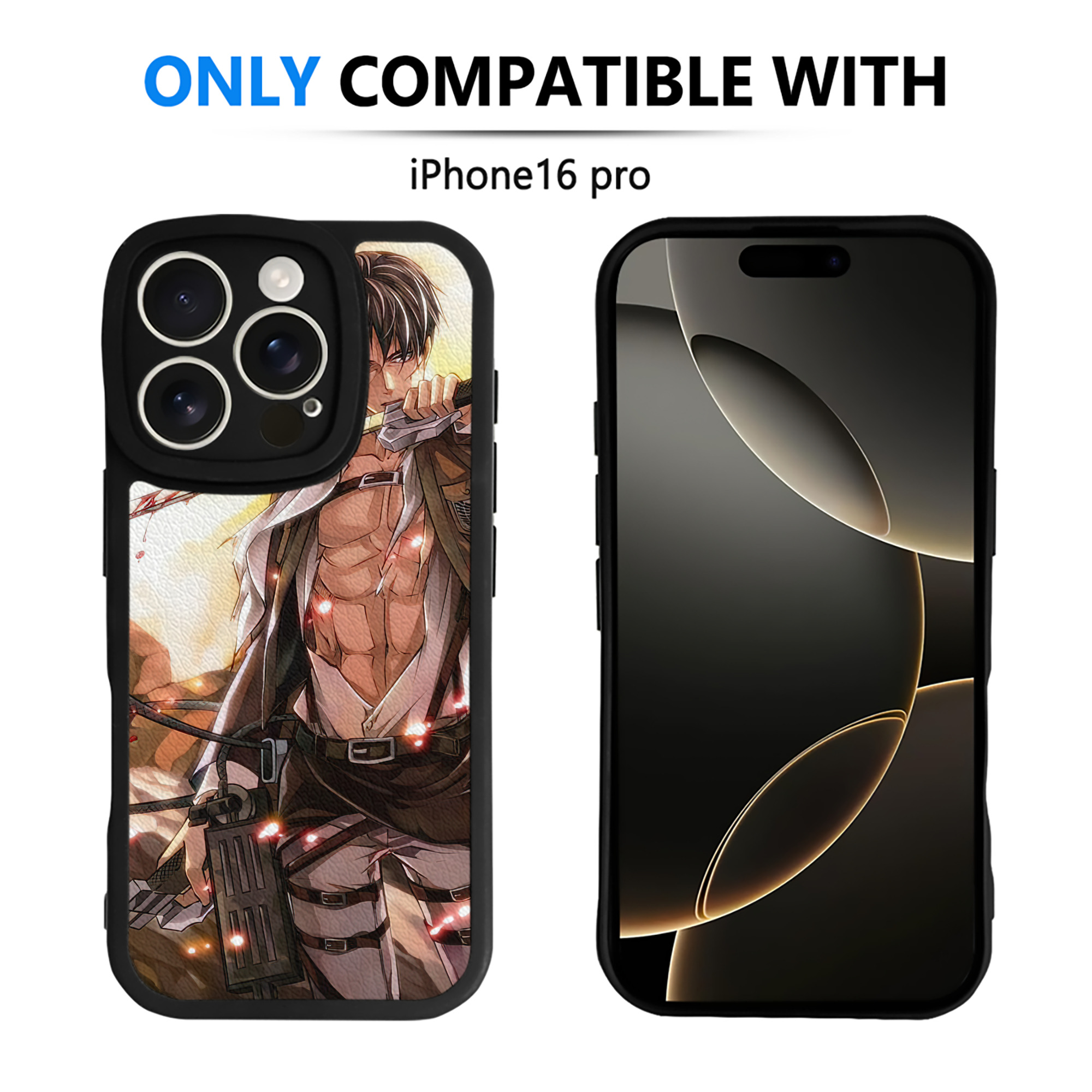 （画像用） 進撃の巨人 Attack on Titan 【iPhone 16シリーズ対応】シリコンスマホケース（レザー調） 材質：シリコン